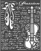 Violin Stencil - Passion - Stamperia