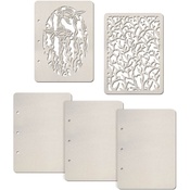 Corals - Ciao Bella Album Binding Art Shaped & Carved Pages 5/Pkg