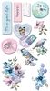 Watercolor Floral Puffy Stickers - Prima