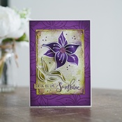 Singles Lily Sketch - Woodware Clear Stamps 4"X6"