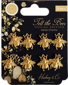 Gold Bees Metal Charms - Tell The Bees Special Edition - Craft Consortium