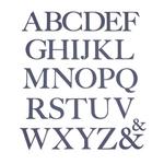 Serif Alphabet Thinlits Dies - Sizzix