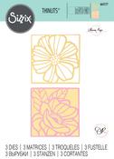 Floral Card Fronts Thinlits Dies - Sizzix