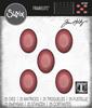 Stacked Tiles Ovals Framelits Dies by Tim Holtz - Sizzix