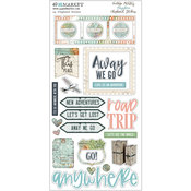 Vintage Artistry Anywhere Chipboard Stickers - 49 And Market