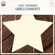 Star - P13 Light Chipboard Decoration Base 6"X6"