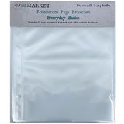 Everyday Basics - Foundations 6x8 Page Protectors - 49 And Market