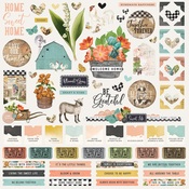 Simple Vintage Farmhouse Garden Cardstock Sticker - Simple Stories