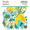 Simple Vintage Lemon Twist Floral Bits & Pieces - Simple Stories