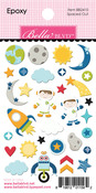 Spaced Out Epoxy Stickers - To The Moon - Bella Blvd