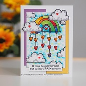 Rainbow World - Woodware Clear Stamps 4"X6"