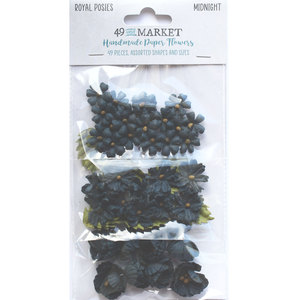 Midnight Paper Flowers - Royal Posies - 49 And Market