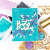 Best Wishes Hot Foil Plate - Pinkfresh Studio