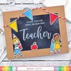 Teacher Stamp & Die Set - Waffle Flower Crafts