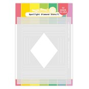 Spotlight Diamond Stencil - Waffle Flower Crafts