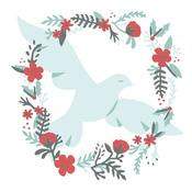 Dove Layered Stencil - Sizzix