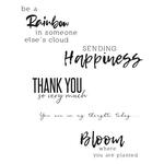 Sunnyside Sentiments #1 Clear Stamps -