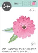 Gerbera Flower Thinlits Dies - Sizzix