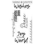 Festive Sentiments #1 Clear Stamps - Sizzix