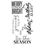 Festive Sentiments #2 Clear Stamps - Sizzix