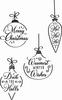Christmas Baubles Clear Stamps - Sizzix
