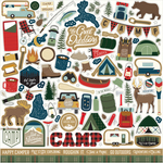 Let's Go Camping Element Sticker - Echo Park