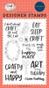 Crafty & Happy Stamp Set - Carta Bella