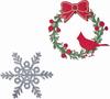 Wreath & Snowflake Thinlits Dies - Sizzix