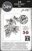 Mini Poinsettia Texture Fades Embossing Folder by Tim Holtz - Sizzix