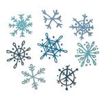 Scribbly Snowflakes Thinlits Dies by Tim Holtz - Sizzix