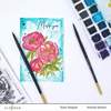 Paint-A-Flower: Coral Sunset Outline Stamp Set - Altenew