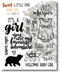 Baby Girl Stamp Set - Sweet Little One - Wild Whisper Designs