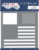 Stencil Flag - America The Beautiful - Photoplay
