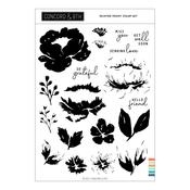 Painted Peony Clear Stamps - Concord & 9th