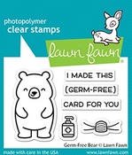 Germ-free Bear Clear Stamps - Lawn Fawn