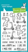 Scootin' By Clear Stamps - Lawn Fawn