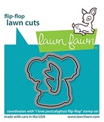 I Love You Calyptus Flip-Flop - Lawn Cuts - Lawn Fawn