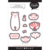 Bear Hug Dies - Say It With Stamps - Photoplay