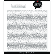 Scripty Thanks Background Stamps - Say It With Stamps - Photoplay