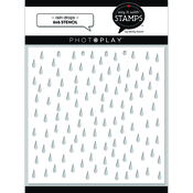 Raindrops Stencil - Say it With Stamps - Photoplay