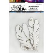 Feathers Dina Wakley Media Chipboard Shapes