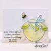 Just BEEcause 6x6 Set of 2 Stencil - Honey Bee Stamps