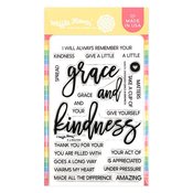 Oversized Grace & Kindness Stamp Set - Waffle Flower Crafts
