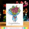 Wrapped Bouquet Stamp Set - Waffle Flower Crafts
