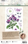 Violets - Studio Light Jenine's Mindful Art Essentials Clear Stamps