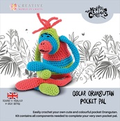 Oscar Orangutan - Creative Expressions Knitty Critters Pocket Pal Crochet Kit