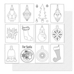 Color Me Ornaments Paper - The North Pole Trading Co. - Photoplay