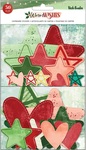 Warm Wishes Chipboard Stars & Hearts Stickers - Vicki Boutin