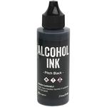 Pitch Black 2oz Alcohol Ink - Tim Holtz