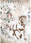 Running Horse Rice Paper - Romantic Horses - Stamperia